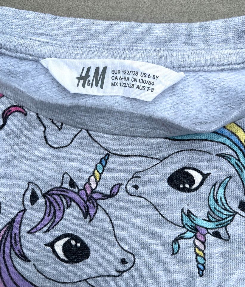 H&M Einhorn Little Pony SWEATER Pulli Gr. 122/128 in Berlin