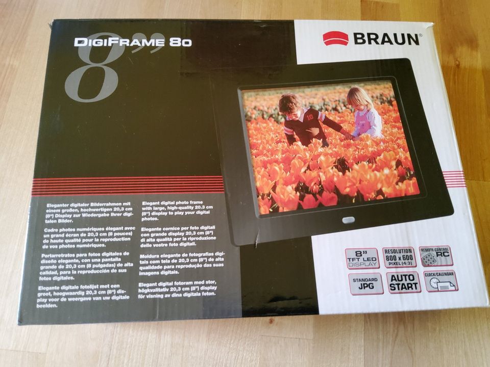 digitaler Bilderrahmen DigiFrame 80 Braun NEU in Hamburg