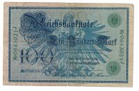 Deutsches Reich, Reichsbanknote 100 Mark 07.02.1908 grünes Siegel Dresden - Innere Altstadt Vorschau