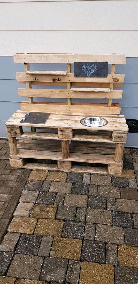 Matschküche Garten Outdoor Holzspielzeug Spieltisch Spielsachen in Tholey