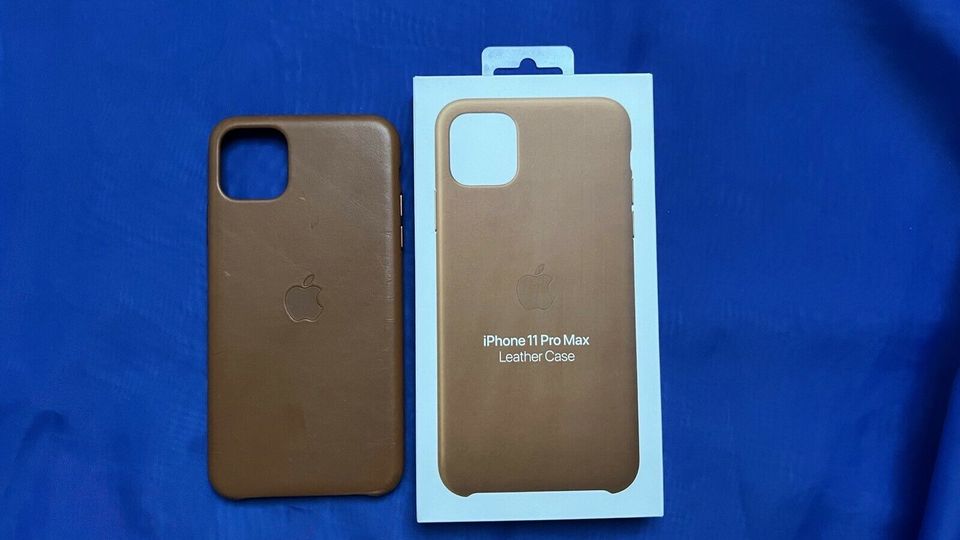 Original iPhone 11 Pro Max Leder Case Braun in Bremen