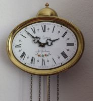 Ovale B-Pendule Wanduhr Stiluhr mit Gewichten, französischer Stil Berlin - Tempelhof Vorschau