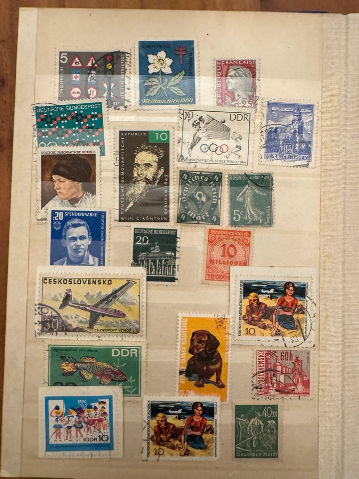 Briefmarken deutsche Bundes Post ddr in Wirsberg