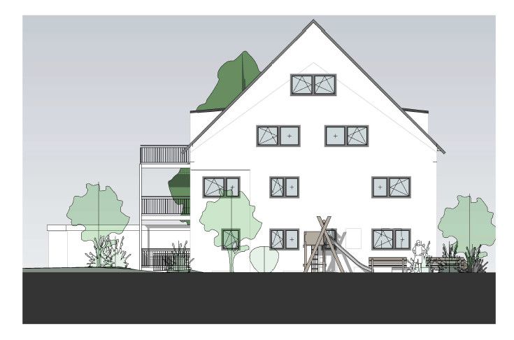 Rösrath-Zentrum: Großzügiges Mehrfamilienhaus mit Erweiterungsmöglichkeit gemäß Baugenehmigung in Rösrath