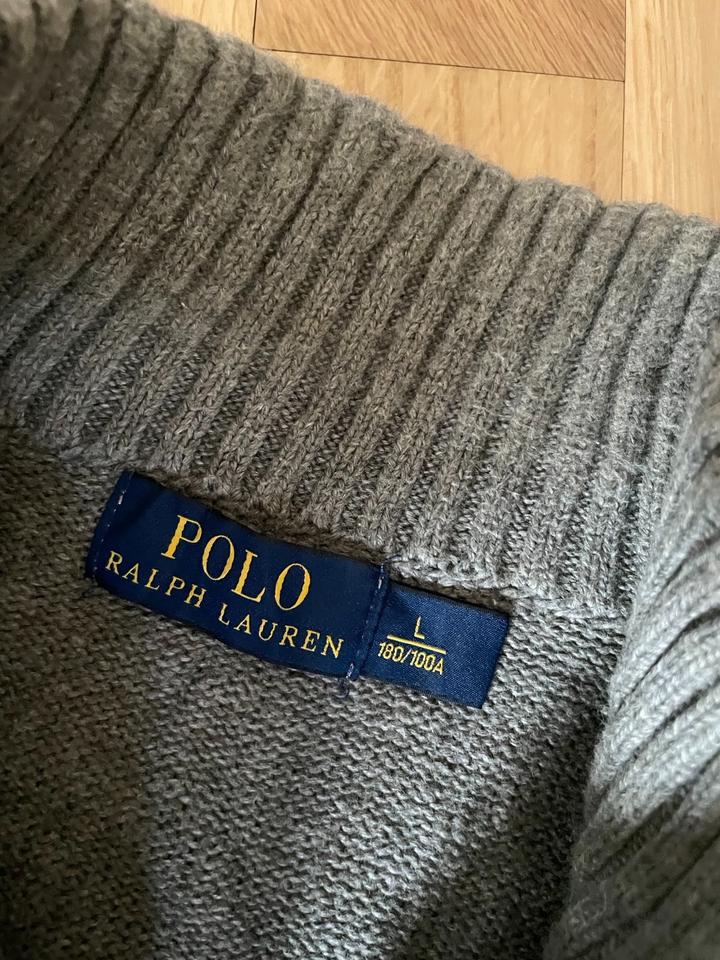 Ralph Lauren Sweatshirt Half Zip Vintage Pullover Grau in Halle