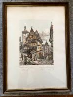 Original-Radierung von Heiner Krasser, Rothenburg o.d. Tauber, Pl Nordrhein-Westfalen - Bottrop Vorschau