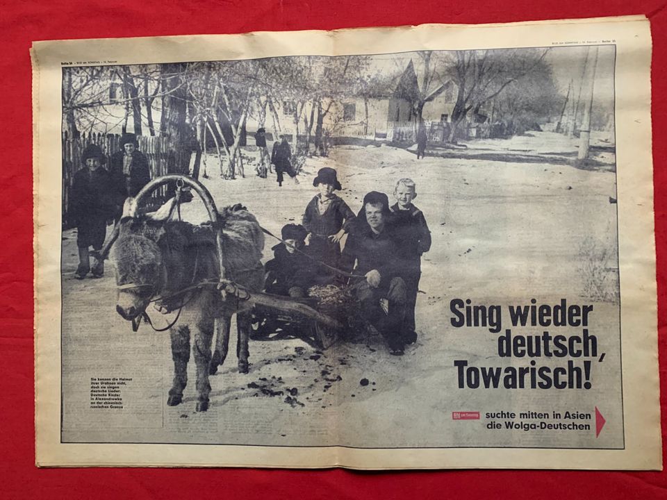 alte "Bild am Sonntag" vom 18. Juni 1967 und 14. Februar 1965 in Renningen