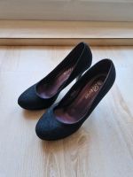 Berta Pumps | Damenschuhe für den Abend  | schwarz glitter Rheinland-Pfalz - Andernach Vorschau