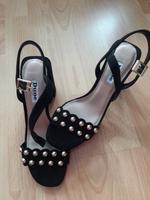 Sandalette Dune Blockabsatz Samtkid schwarz Gr. 37 Essen - Essen-Ruhrhalbinsel Vorschau