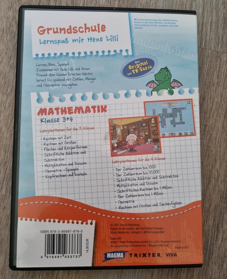 Grundschule Lernspaß mit Hexe Lilli Mathematik  Klasse 3&4 DVD in Bernau