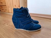 Sneaker Wedges edles königsblau Größe 38 Niedersachsen - Bückeburg Vorschau
