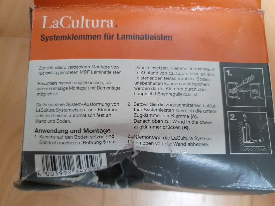 29x Laminatleisten Systemklemmen Fußboden LaCultura in Frankfurt am Main