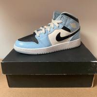 Jordan 1 Mid GS Ice Blue 2022 37,5 Neu Schwarz Blau Weiß Berlin - Tempelhof Vorschau
