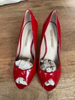 Peeptoes, Absatzschuhe, high heels, Buffalo, rot, Lack, Größe 40 Berlin - Dahlem Vorschau