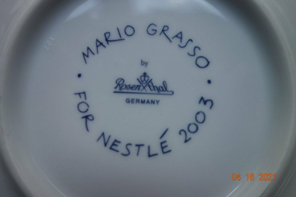 MARIO GRASSO UNTERTELLER ROSENTHAL Ø 17 CM in Krefeld