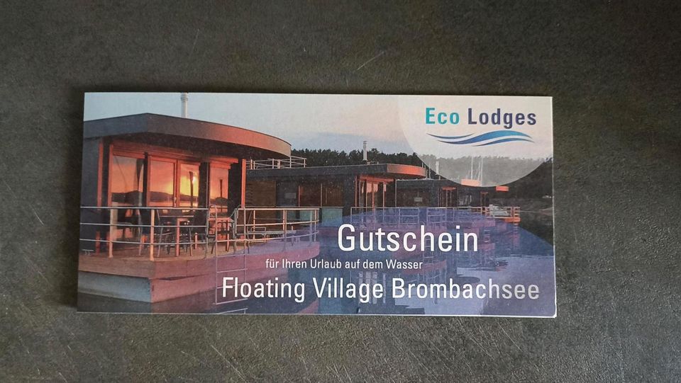 Geschenk Gutschein Eco Lodges Floating Village Brombachsee 4* in Leipzig