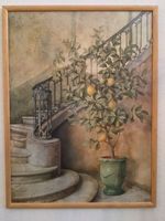 Wandbild Vintage Bild Kunstdruck Landhaus Treppe Zitronen Nordrhein-Westfalen - Kerpen Vorschau