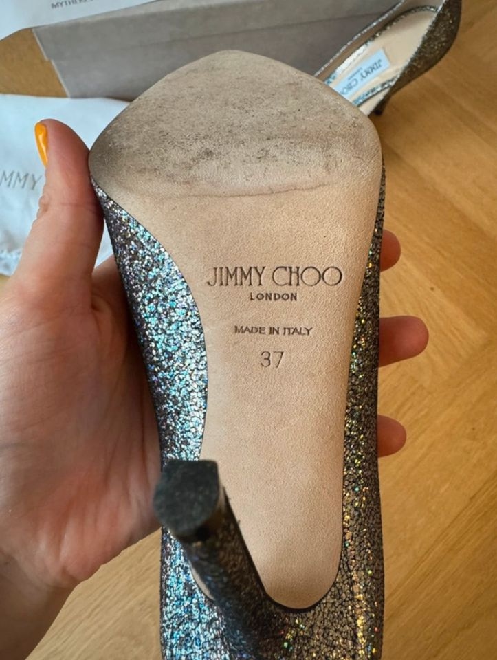 Silber Glitzer Pumps von Jimmy Choo in Kirchheim bei München