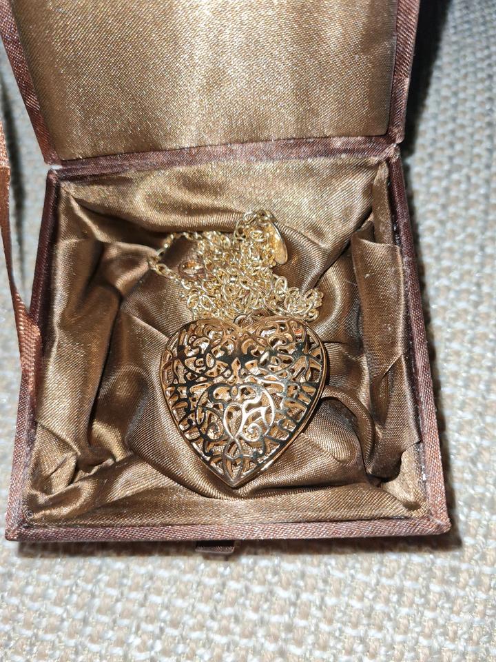 Herzkette, Gliederkette, Schmuckkette, Halskette, Vintage in Schönhorst