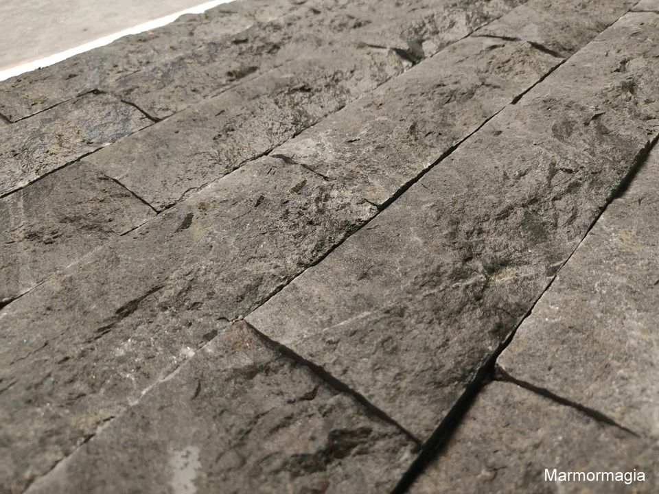 Travertin Marmor Naturstein Verblender 7,5x15x1,2cm ultraflach in Buseck