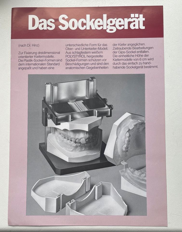 Sockel Gerät/Zahntechnik Modell Sockler/Kiefermodell Tray/Gipsmod in Limburg