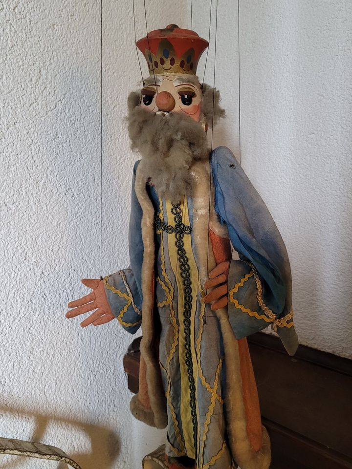 antike Marionette, 19 Jhd. aus Prager Puppenspielhaus in Ellerstadt