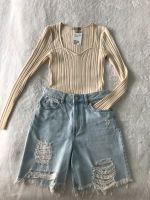 H&M Pullover,Sweetheart,Ivory,Hochzeit,Bermuda Shorts Nordrhein-Westfalen - Frechen Vorschau