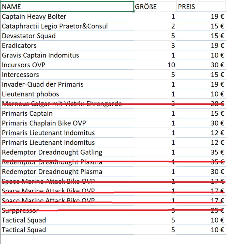 STARK REDUZIERTER ABVERKAUF! Warhammer Space Marine Army in Hamburg