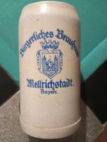 Alter Bierkrug 1L Brauerei Mellrichstadt Bayern - Gädheim Vorschau