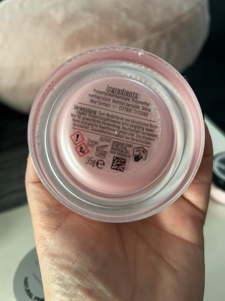 Lyni Acryl Powder soft white und Cover Rose je 35g in Borken
