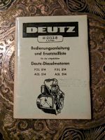 Deutz Traktor Motor F 2 L 514 F 3 L Betriebsanleitung Ersatzteill Rheinland-Pfalz - Selters Vorschau