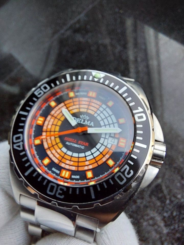 Automatik Diver Swiss Made Delma Automatic Taucher Uhr 50 ATM in Bad Boll