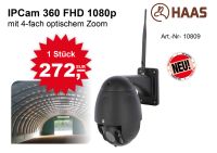 Überwachungskamera IPCam 360 FHD 1080p mit 4-fach optischem Zoom Nordrhein-Westfalen - Nümbrecht Vorschau
