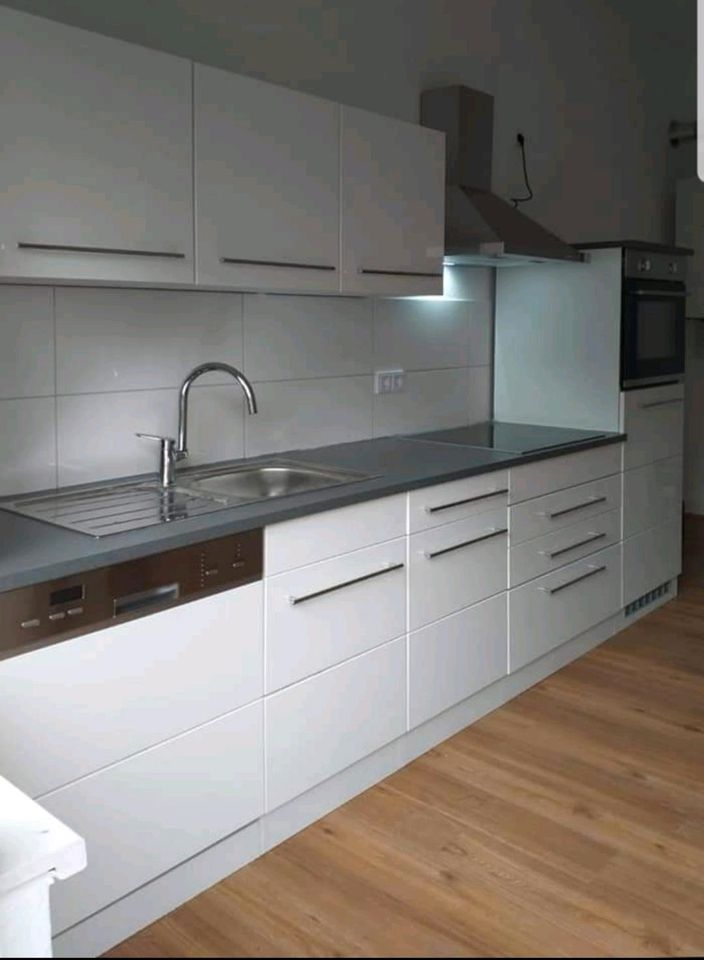 Küchenblock, Küchenzeile, Küche 300cm Hochglanz Weiß in Obernburg