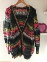 Ausgefallene dicke Strickjacke leicht oversize S.Oliver bunt M Hessen - Birstein Vorschau