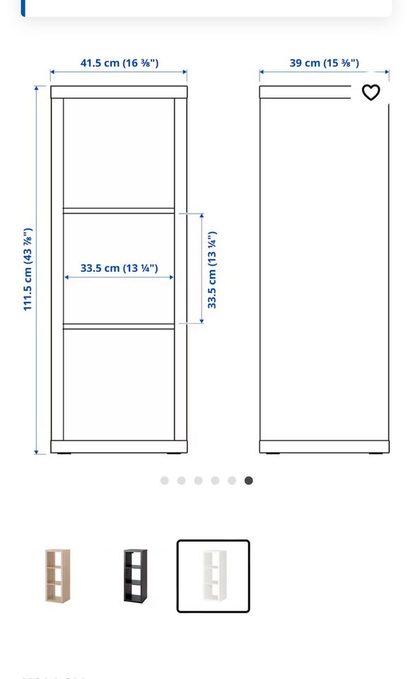 Ikea Kallax Regal in Samerberg