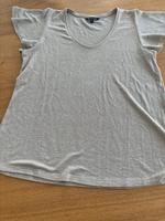 Massimo Dutti Top/Shirt festlich beige/Gold Gr. M Hessen - Bad Nauheim Vorschau