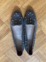 Loafers Leder grau mit silbernen Nieten Gr. 41 München - Schwabing-West Vorschau