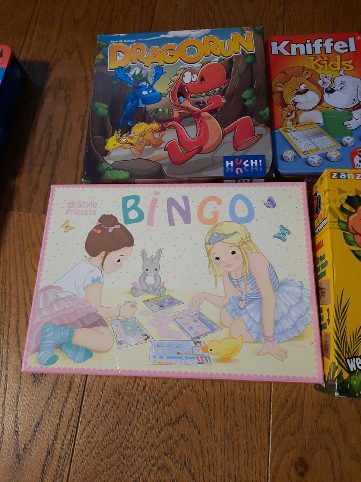 Spielepaket Kinderspiele Bingo Kniffel Haba Ozo in Wiggensbach
