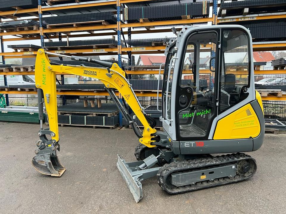 Minibagger Wacker Neuson ET18  mieten vermietung in Gittelde