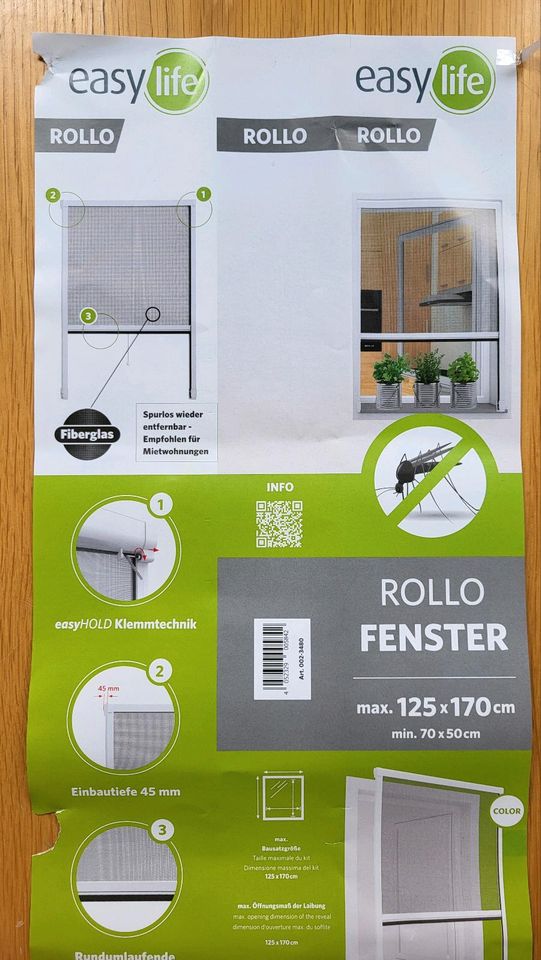 Fenster-Rollo Insektenschutzgitter in Kiel