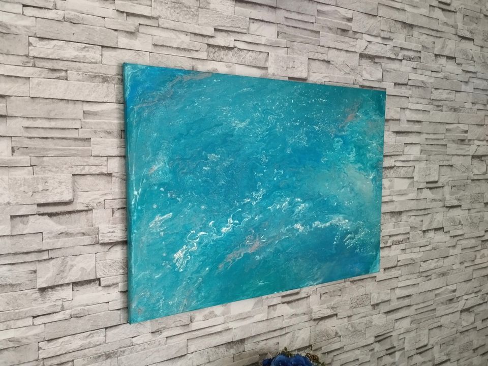 Original Acrylbild Leinwand 70 x 50 cm Bild Gemälde Malerei in Bühl