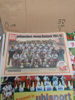 Poster Fussball Bundesliga DDR Oberliga Retro Rostock 1991 1990 Neustadt - Hohentor Vorschau
