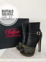 37 Buffalo high heels ankle Boots Leder NP 150€ vintage hohe schu Nordrhein-Westfalen - Leverkusen Vorschau