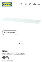 2 x Ikea Malm Glasplatte 160 x48 weiß gebraucht Bayern - Holzkirchen Vorschau