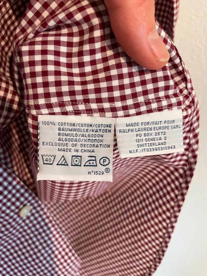 Ralph Lauren Hemd Kariert Weinrot Gr S Custom Fit in Baden-Württemberg -  Konstanz | eBay Kleinanzeigen ist jetzt Kleinanzeigen