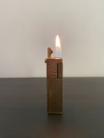 Feuerzeug Gold Gas Lighter Vergoldet Slim Line Muster Vintage Berlin - Mitte Vorschau