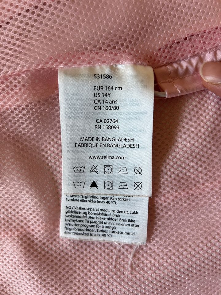 REIMA "Cipher" Übergangsjacke in pale rosé, Größe 164 in Leipzig