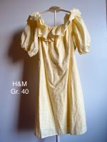**H&M** Linen Blend Kleid Rüschen Gr. L (M) gelb NEU MIT ETIKETT Mecklenburg-Vorpommern - Klütz Vorschau