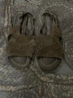 Replay Sandalen Leder Khaki Fransen Gr. 39 Wandsbek - Hamburg Rahlstedt Vorschau